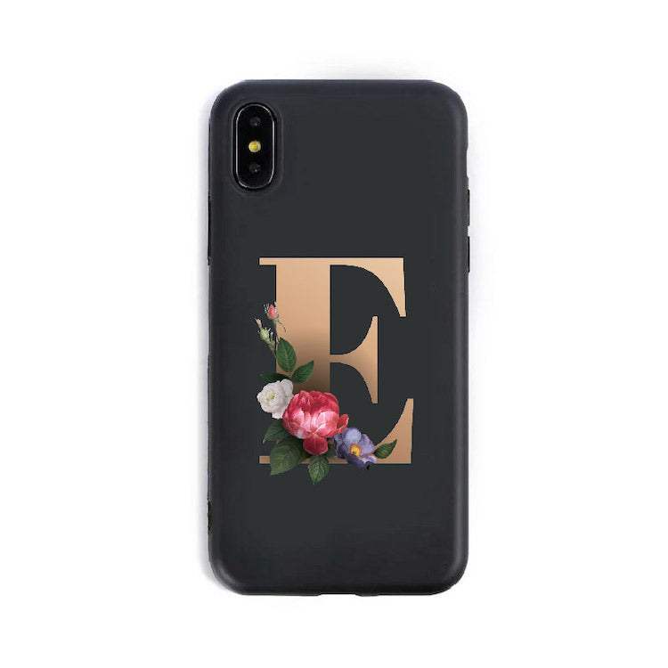 English Alphabet Silicone Phone Cases
