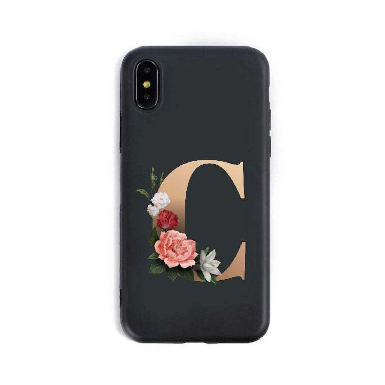 English Alphabet Silicone Phone Cases