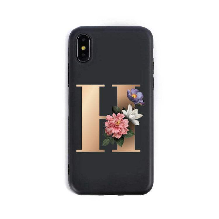 English Alphabet Silicone Phone Cases