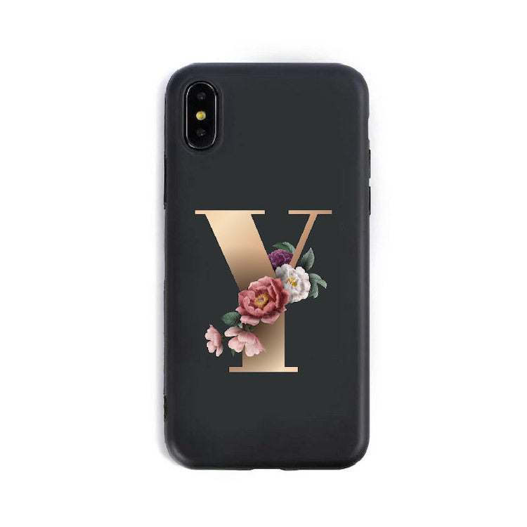 English Alphabet Silicone Phone Cases