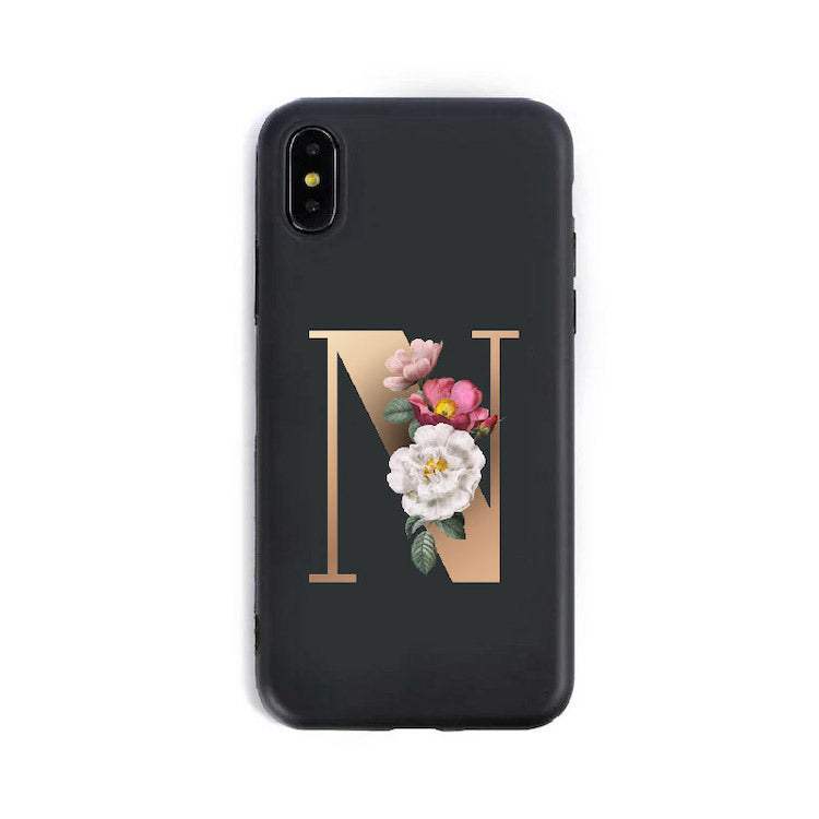 English Alphabet Silicone Phone Cases